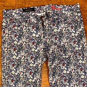 JCREW Black Label Floral Print Toothpick
